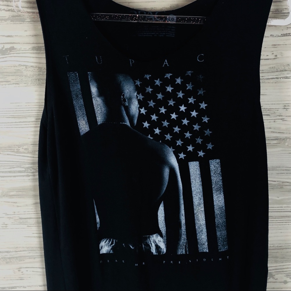 2Pac Dear Mr. President Tank Top, Sz L